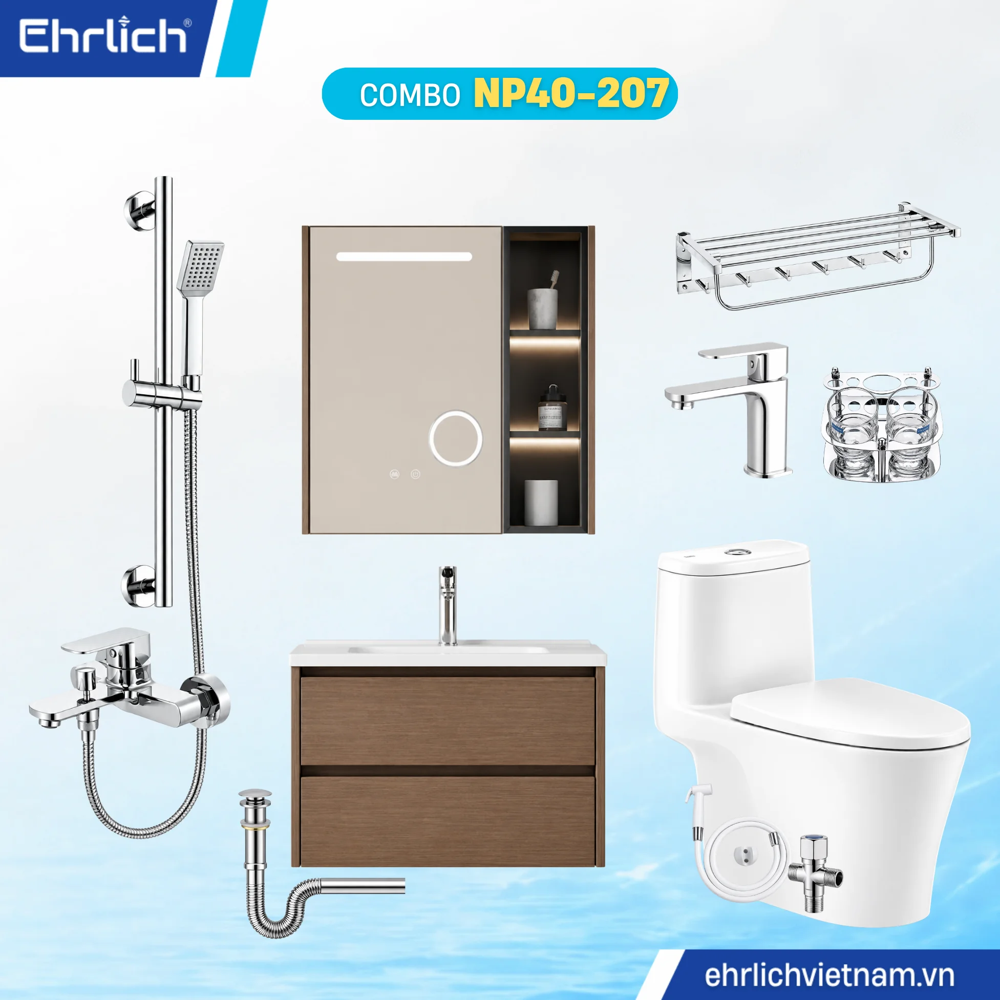 Combo Phòng Tắm EHR-NP40-207