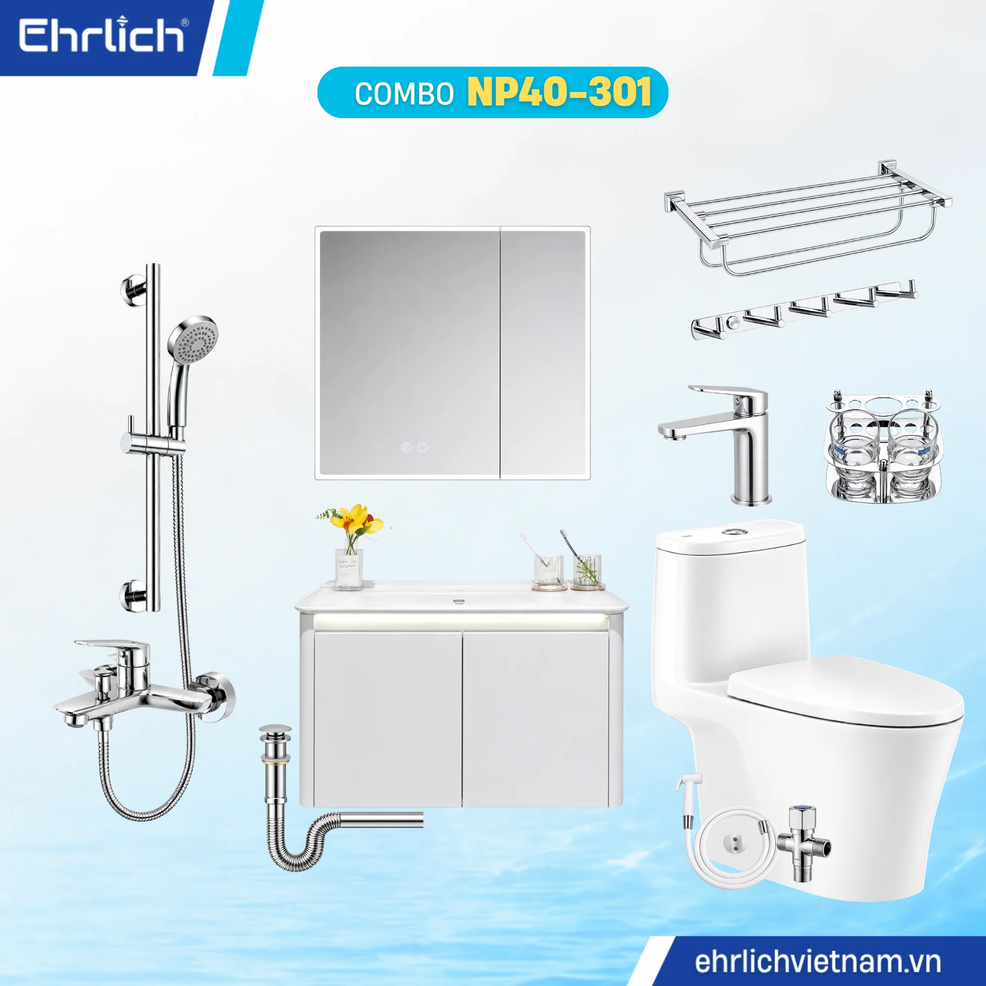 Combo Phòng Tắm EHR-NP40-301