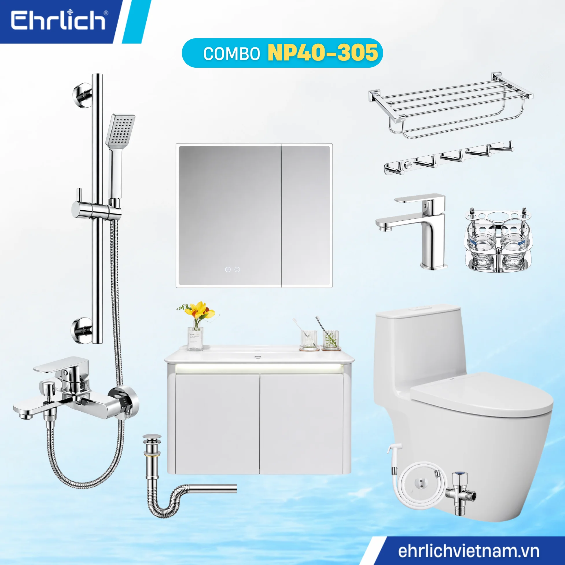 Combo Phòng Tắm EHR-NP40-305