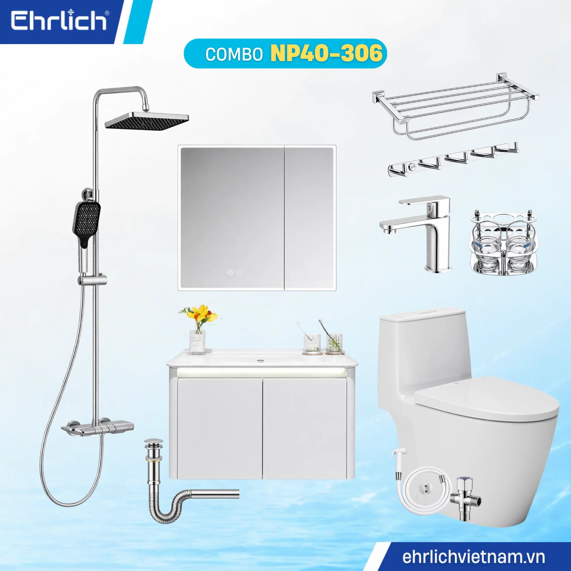 Combo Phòng Tắm EHR-NP40-306