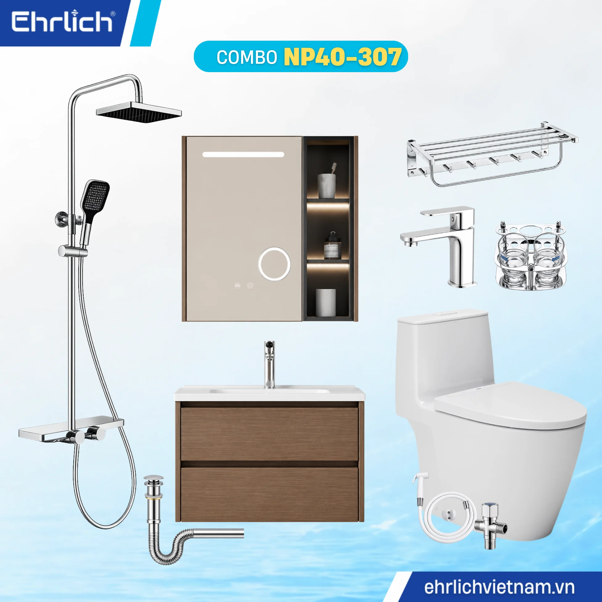 Combo Phòng Tắm EHR-NP40-307