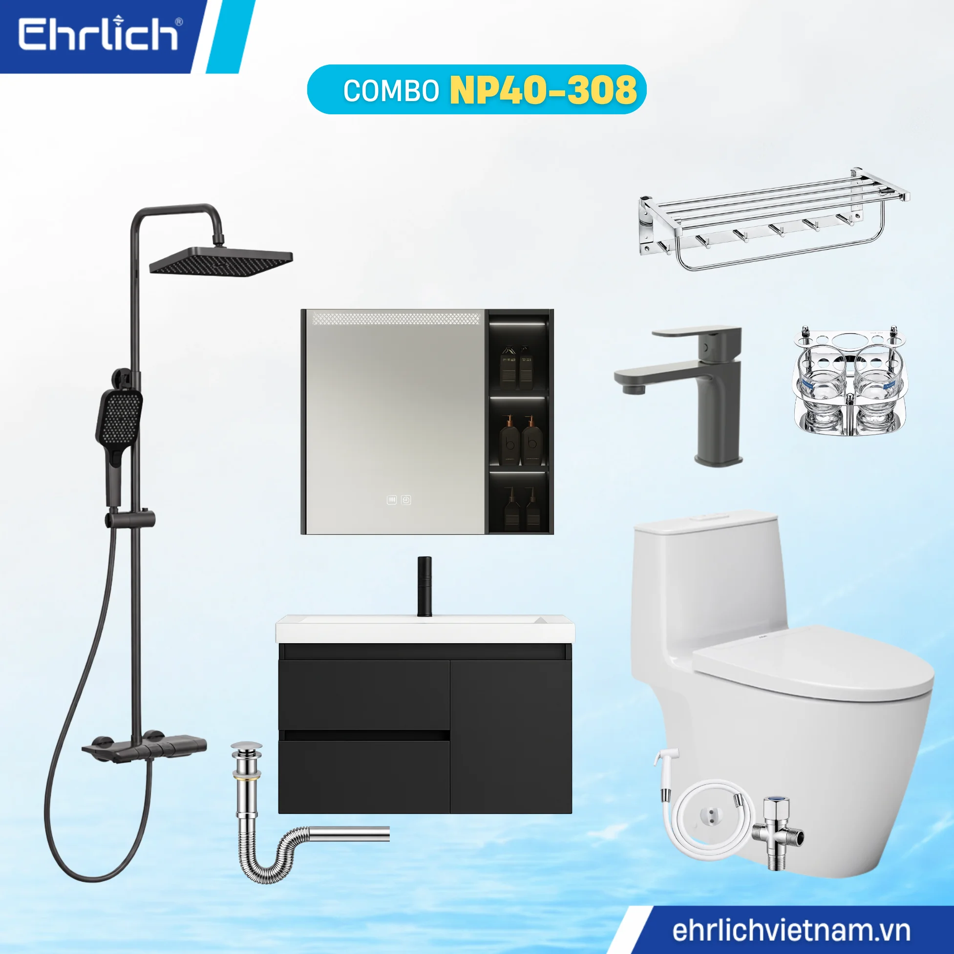 Combo Phòng Tắm EHR-NP40-308