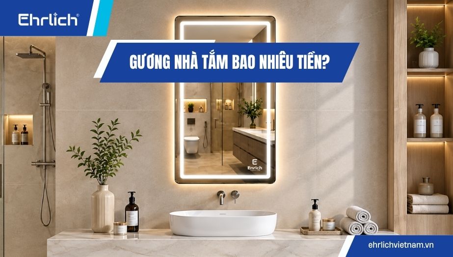 Gương nhà tắm bao nhiêu tiền? Bảng giá mới nhất và cách dự trù