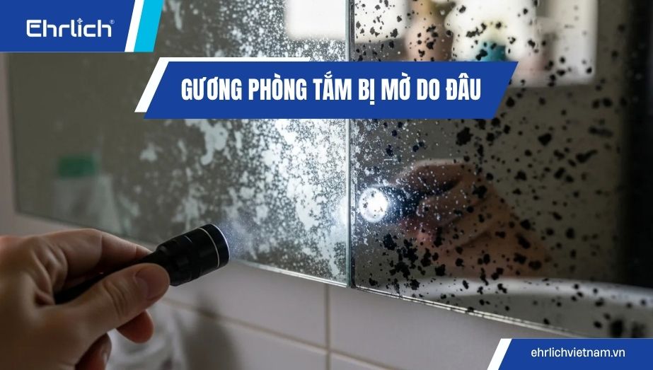 Gương phòng tắm bị mờ do đâu và cách xử lý hiệu quả không ngờ