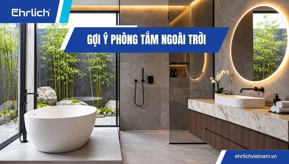 50+ Mẫu Phòng Tắm Ngoài Trời Đẹp, Gần Gũi Thiên Nhiên